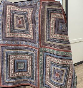 Jill quilt made with strip fabric